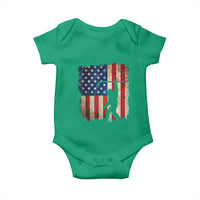 USA Hockey Bigfoot Baby Onesie Patriotic Sasquatch American Flag 4th of July