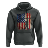 USA Hockey Bigfoot Hoodie Patriotic Sasquatch American Flag 4th of July