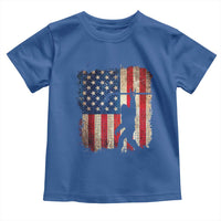 USA Hockey Bigfoot Toddler T Shirt Patriotic Sasquatch American Flag 4th of July