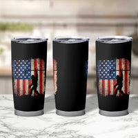 USA Hockey Bigfoot Tumbler Cup Patriotic Sasquatch American Flag 4th of July