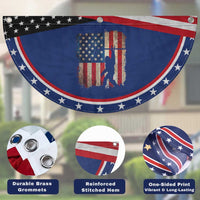 USA Hockey Bigfoot Patriotic Fan Flag Sasquatch American Flag 4th of July
