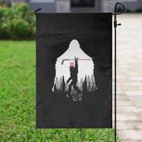 Bigfoot USA Ice Hockey 4th of July Garden Flag Funny Sasquatch Patriotic American Flag