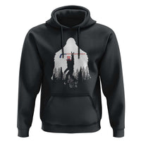 Bigfoot USA Ice Hockey 4th of July Hoodie Funny Sasquatch Patriotic American Flag