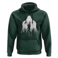 Bigfoot USA Ice Hockey 4th of July Hoodie Funny Sasquatch Patriotic American Flag
