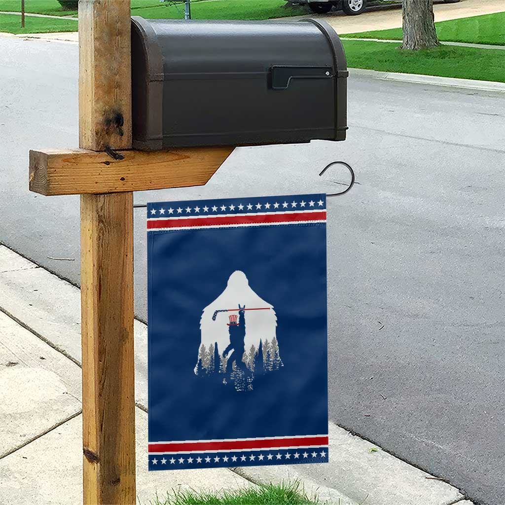 Bigfoot USA Ice Hockey 4th of July Patriotic Garden Flag Sasquatch American Flag 4th of July