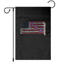 Ice Hockey Sticks American Flag Garden Flag Patriotic Hockey Fan