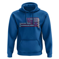Ice Hockey Sticks American Flag Hoodie Patriotic Hockey Fan