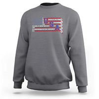 Ice Hockey Sticks American Flag Sweatshirt Patriotic Hockey Fan