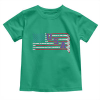 Ice Hockey Sticks American Flag Toddler T Shirt Patriotic Hockey Fan