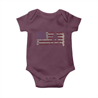 Patriotic Ice Hockey Sticks American Flag Baby Onesie