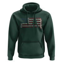 Patriotic Ice Hockey Sticks American Flag Hoodie