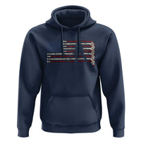 Patriotic Ice Hockey Sticks American Flag Hoodie