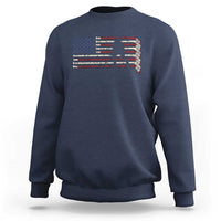 Patriotic Ice Hockey Sticks American Flag Sweatshirt