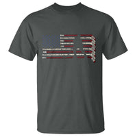 Patriotic Ice Hockey Sticks American Flag T Shirt