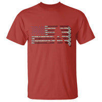 Patriotic Ice Hockey Sticks American Flag T Shirt