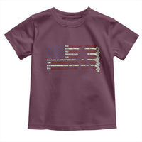Patriotic Ice Hockey Sticks American Flag Toddler T Shirt
