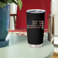 Patriotic Ice Hockey Sticks American Flag Tumbler Cup