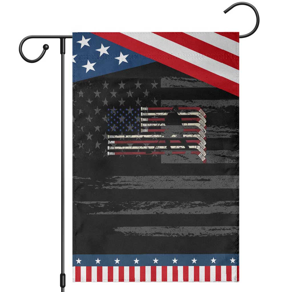 USA Ice Hockey Sticks American Flag Patriotic Garden Flag