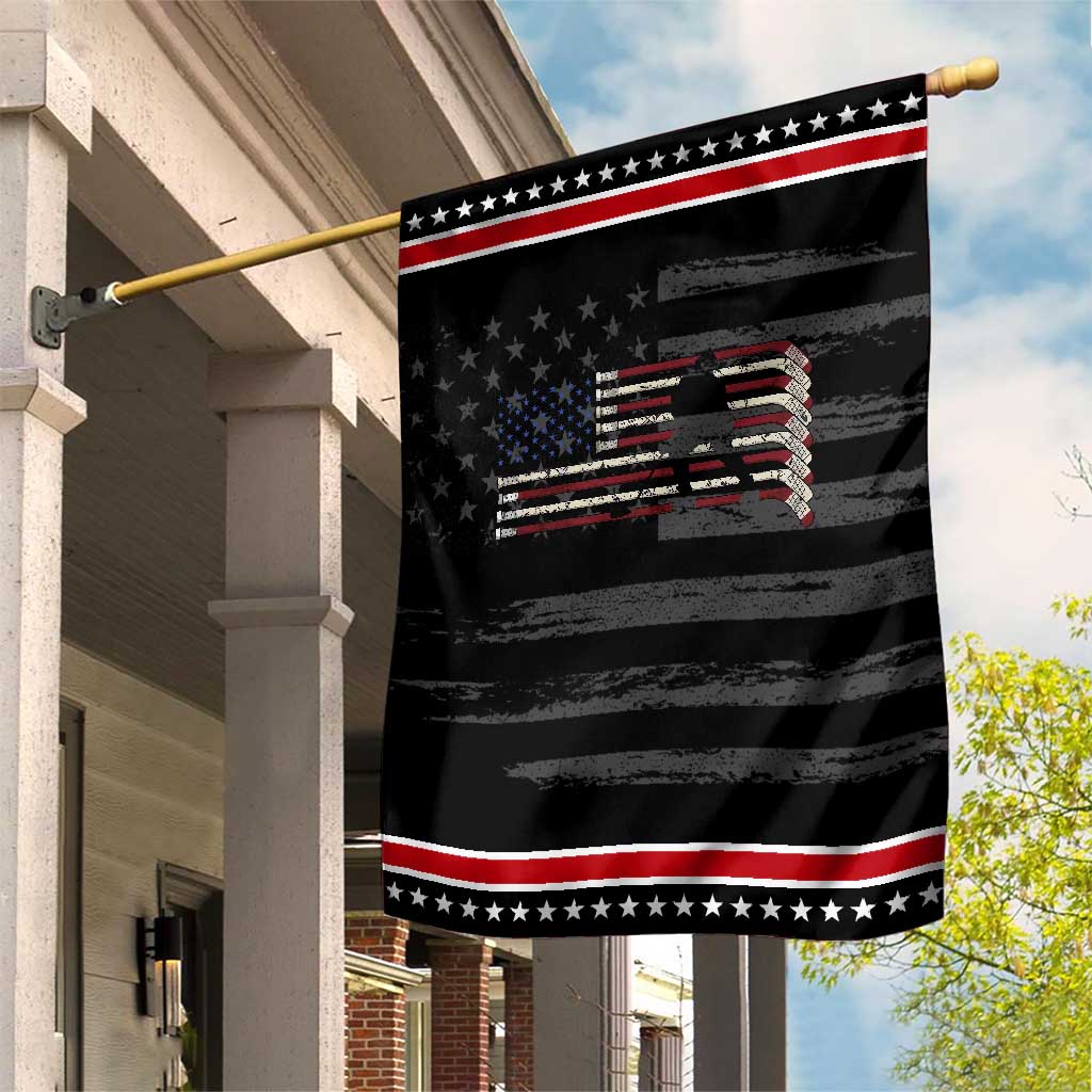 USA Ice Hockey Sticks American Flag Patriotic Garden Flag