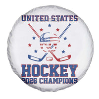 Hockey Champions 2026 Spare Tire Cover Patriotic Ice Hockey Fan