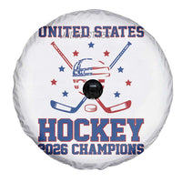 Hockey Champions 2026 Spare Tire Cover Patriotic Ice Hockey Fan