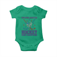 Hockey Champions 2026 Baby Onesie Patriotic Ice Hockey Fan