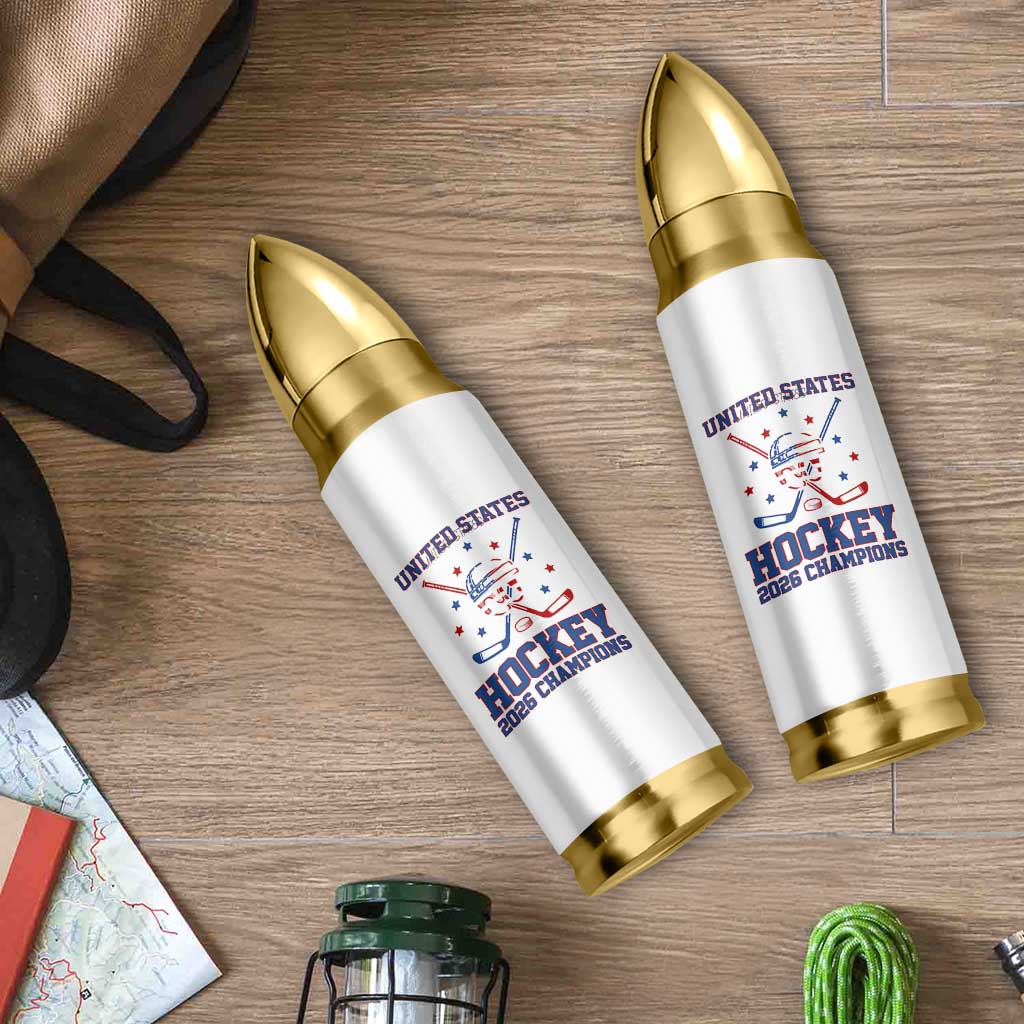 Hockey Champions 2026 Bullet Tumbler Patriotic Ice Hockey Fan