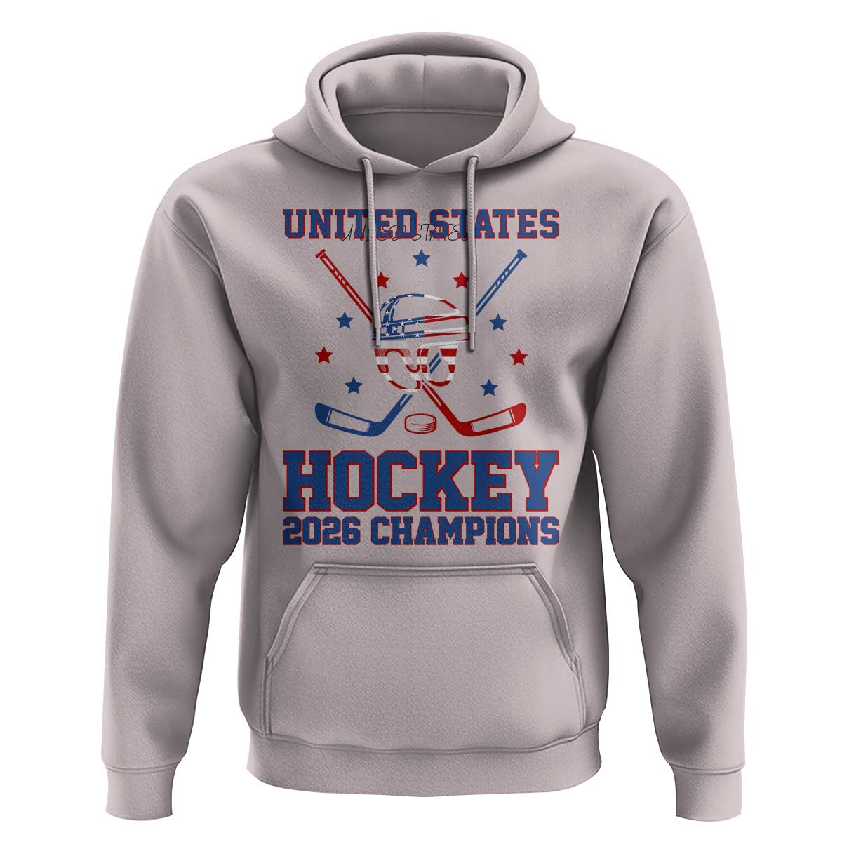 Hockey Champions 2026 Hoodie Patriotic Ice Hockey Fan