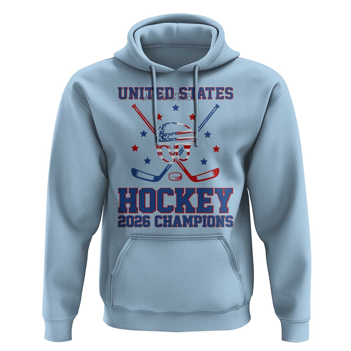 Hockey Champions 2026 Hoodie Patriotic Ice Hockey Fan
