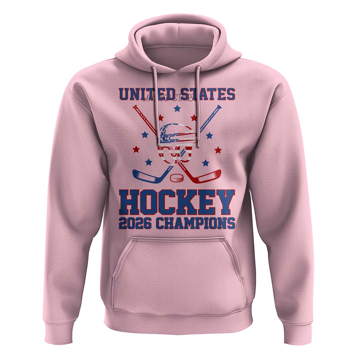Hockey Champions 2026 Hoodie Patriotic Ice Hockey Fan