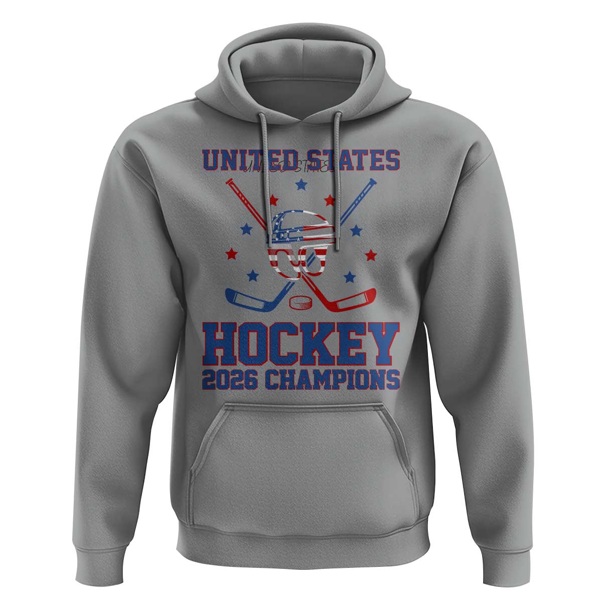 Hockey Champions 2026 Hoodie Patriotic Ice Hockey Fan