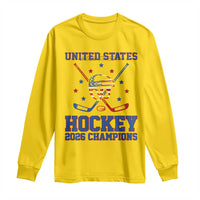 Hockey Champions 2026 Long Sleeve Shirt Patriotic Ice Hockey Fan