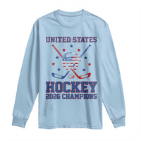 Hockey Champions 2026 Long Sleeve Shirt Patriotic Ice Hockey Fan