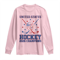 Hockey Champions 2026 Long Sleeve Shirt Patriotic Ice Hockey Fan
