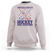Hockey Champions 2026 Sweatshirt Patriotic Ice Hockey Fan