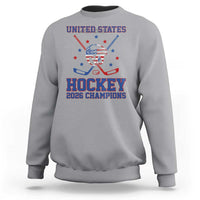 Hockey Champions 2026 Sweatshirt Patriotic Ice Hockey Fan