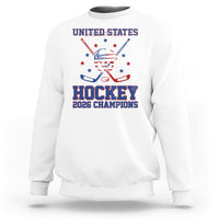 Hockey Champions 2026 Sweatshirt Patriotic Ice Hockey Fan