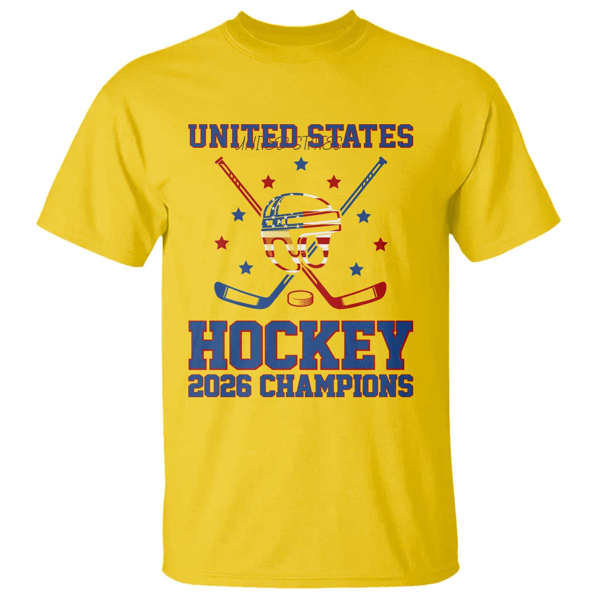 Hockey Champions 2026 T Shirt Patriotic Ice Hockey Fan