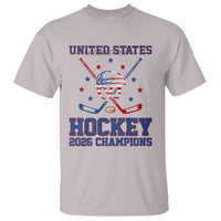 Hockey Champions 2026 T Shirt Patriotic Ice Hockey Fan
