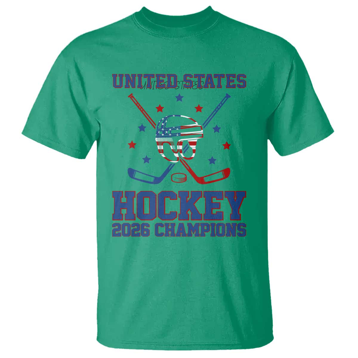 Hockey Champions 2026 T Shirt Patriotic Ice Hockey Fan
