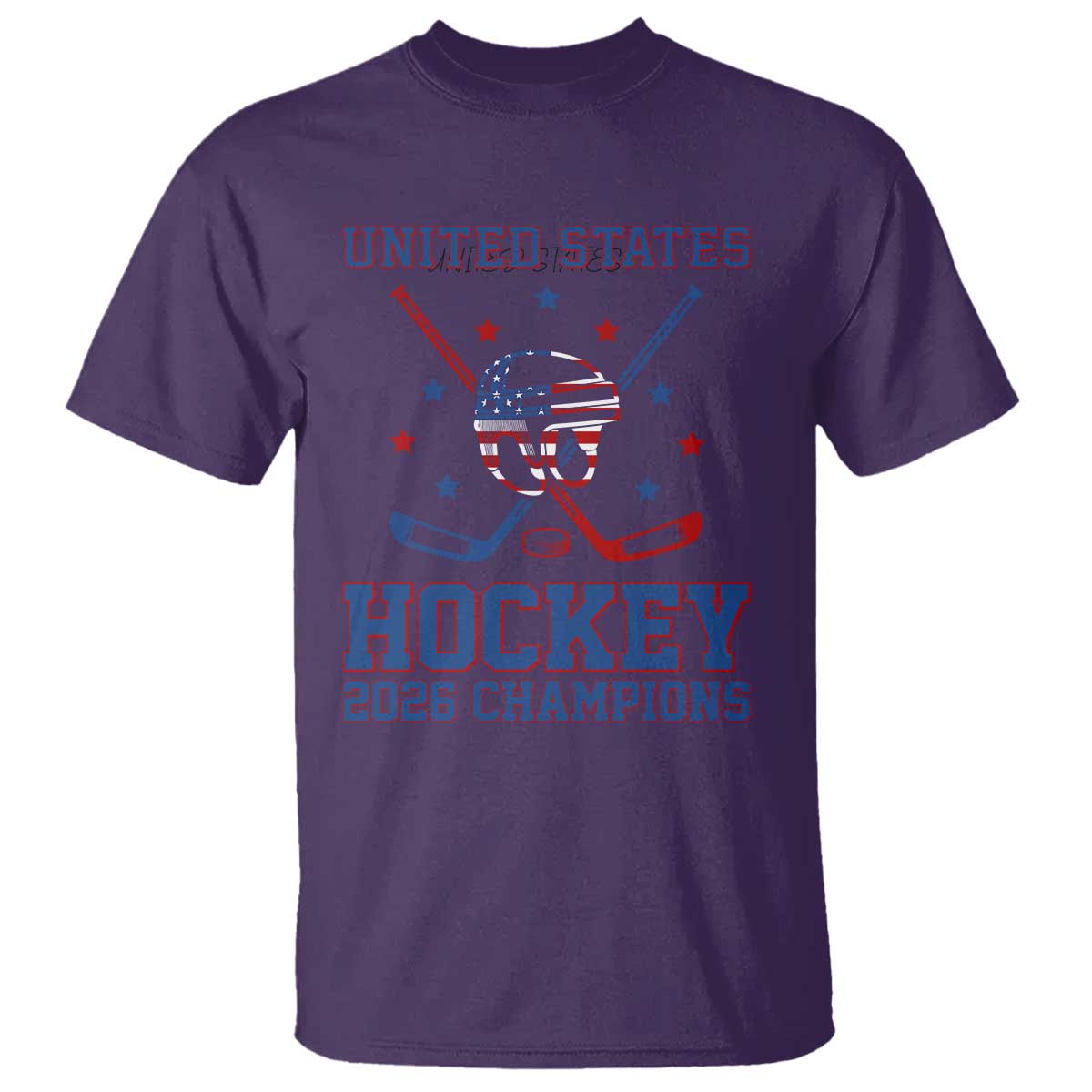 Hockey Champions 2026 T Shirt Patriotic Ice Hockey Fan