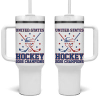 Hockey Champions 2026 Tumbler With Handle Patriotic Ice Hockey Fan