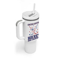 Hockey Champions 2026 Tumbler With Handle Patriotic Ice Hockey Fan