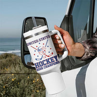 Hockey Champions 2026 Tumbler With Handle Patriotic Ice Hockey Fan