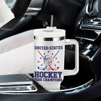 Hockey Champions 2026 Tumbler With Handle Patriotic Ice Hockey Fan