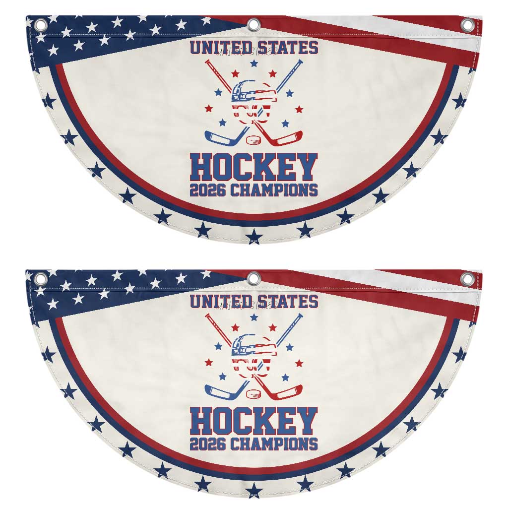 Hockey Champions 2026 Patriotic Fan Flag Ice Hockey Fan