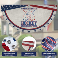 Hockey Champions 2026 Patriotic Fan Flag Ice Hockey Fan