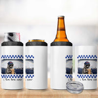Hockey Mom Raccoon Iced Coffee 4 in 1 Can Cooler Tumbler I Live Here Now