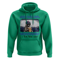 Hockey Mom Raccoon Iced Coffee Hoodie I Live Here Now