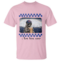 Hockey Mom Raccoon Iced Coffee T Shirt I Live Here Now